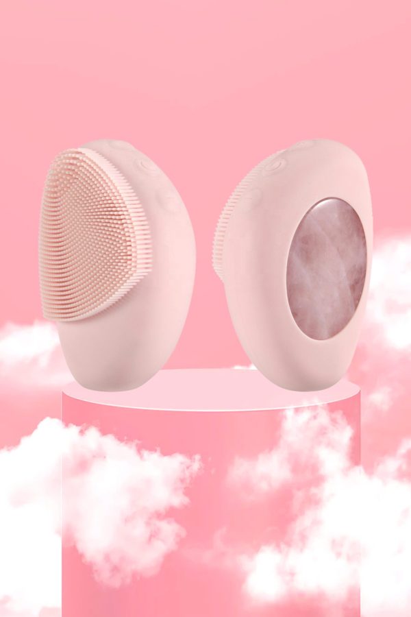 Glowing Vibes | 2in1 Gesichtsreinigungsbürste mit Vibrationstechnologie & Wärmetherapie